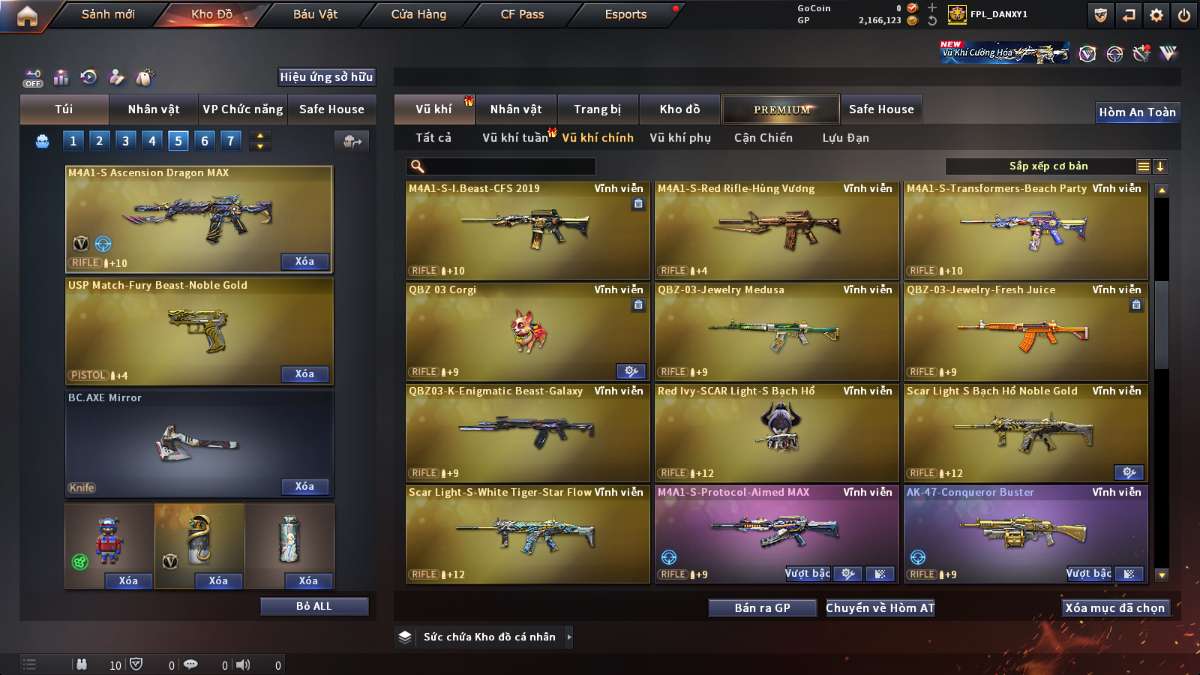 shop acc cf uy tin gia re